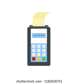 Payment by credit card icon. Flat illustration of payment by credit card vector icon for web design