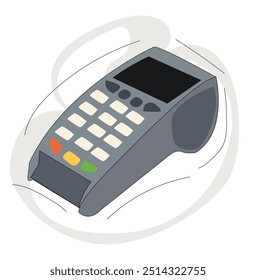 Payment by credit card.Payment Machine. Point of Sale machine
