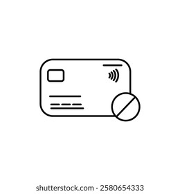 Payment cancel icon Vector logo set flat