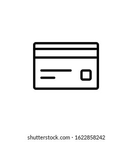 payment card icon design line style. Perfect for application, web, logo and presentation template