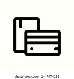 payment card icon, isolated icon in light background, perfect for website, blog, logo, graphic design, social media, UI, mobile app