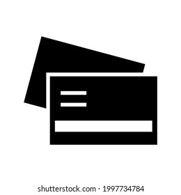 Zahlungskartensymbol oder Logo einzeln auf Zeichen, Vektorgrafik - hochwertige Vektorsymbole mit schwarzem Hintergrund
