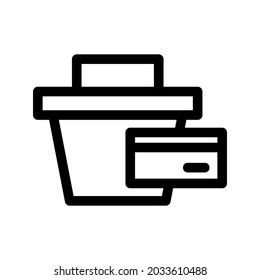 icono de tarjeta de pago o logotipo símbolo de signo aislado ilustración vectorial - iconos vectoriales de estilo negro de alta calidad
