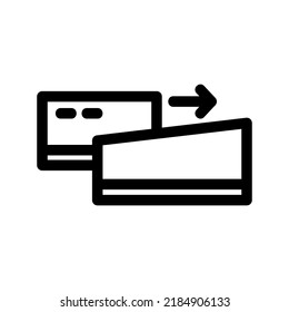 icono de tarjeta de pago o logotipo símbolo de signo aislado ilustración vectorial - iconos vectoriales de estilo negro de alta calidad
