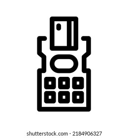 icono de tarjeta de pago o logotipo símbolo de signo aislado ilustración vectorial - iconos vectoriales de estilo negro de alta calidad
