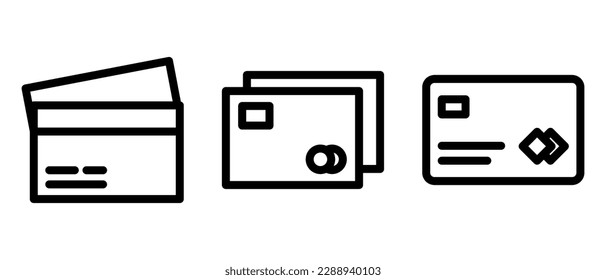 payment card icon or logo isolated sign symbol vector illustration - high quality black style vector icons
