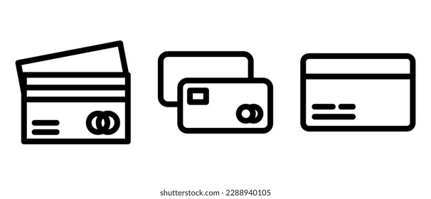 payment card icon or logo isolated sign symbol vector illustration - high quality black style vector icons