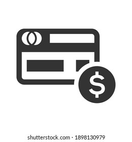 Payment card icon (vector illustration)