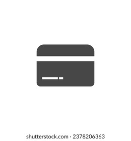 Payment Card Icon Vector Isolated Black and White Design Graphic