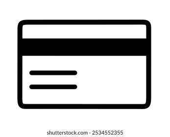 payment card icon vector on white background