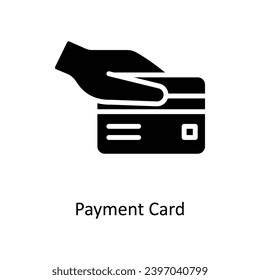 Payment Card vector solid icon. Business And Management Symbol on White background EPS 10 File