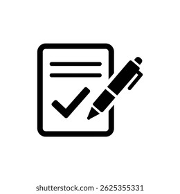 Payment Check with Tick and Pen - Payment Confirmation and Approval Concept