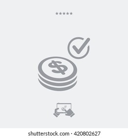 Payment Checking Icon - Dollars