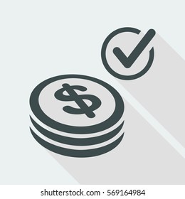 Payment Checking Icon - Dollars