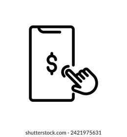 Payment, Commerce Outline Icon Logo Illustration. Commerce Icon-set. Suitable For Web Design, Logo, App