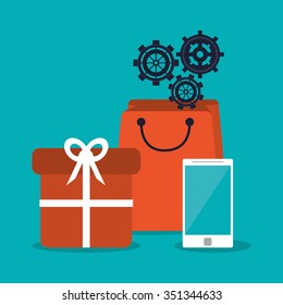 Payment  concept and ecommerce icons design, vector illustration 10 eps graphic.