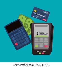 Payment  concept and ecommerce icons design, vector illustration 10 eps graphic.