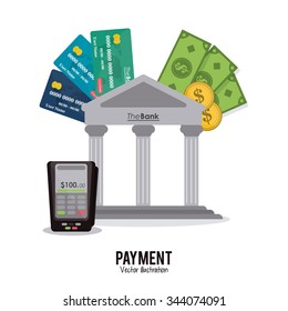 Payment concept with money design, vector illustration 10 eps graphic.