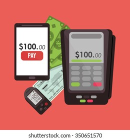 Payment  concept money icons design, vector illustration 10 eps graphic.