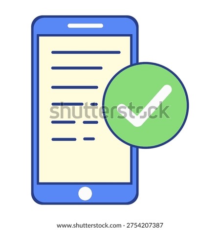Payment confirmation check mobile transaction icon