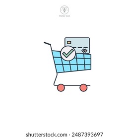 Payment Confirmation Icon symbol vector illustration isolated on white background