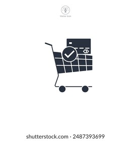 Payment Confirmation Icon symbol vector illustration isolated on white background