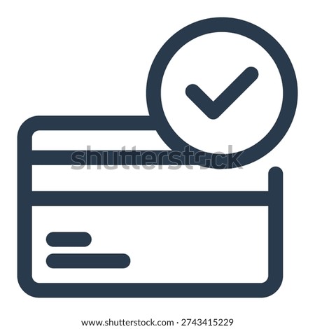 Payment confirmation successful transaction Vector Icon