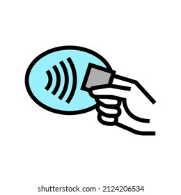 payment contactless color icon vector. payment contactless sign. isolated symbol illustration