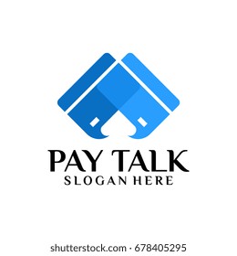 Payment Conversation Logo template designs vector illustration