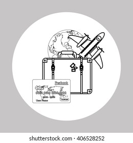Payment with credit card  design, vector illustration
