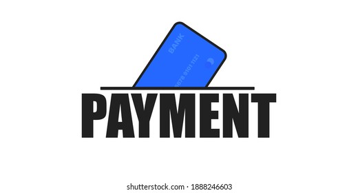 Payment credit card insert vector isolated illustration. Bank operation contactless paying money finance conept. Online technology pay flat financial graphic design.