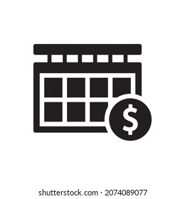 Payment Date Icon - Pay Day Icon - Business Calendar Icon