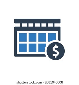 Payment Date Icon - Pay Day Icon - Business