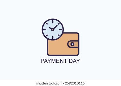 Payment Day Icon Or Logo Isolated Vector Illustration