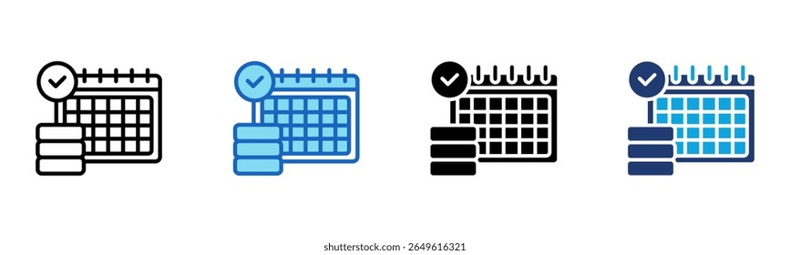 Icono de día de pago Multi Style Ilustración vectorial