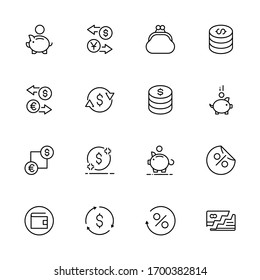 Payment design icons set. Thin line vector icons for mobile concepts and web apps. Premium quality icons in trendy flat style. Collection of high-quality black outline logo