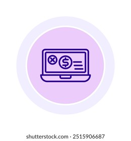 Payment Dispute circle icon , vector, pixel perfect, illustrator file