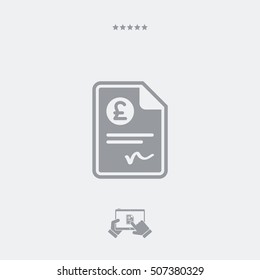 Payment document - Minimal icon