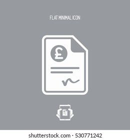 Payment document - Sterling- Vector icon