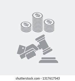 Payment in dollars for legal conviction