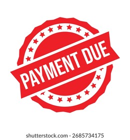 Payment Due Rubber Stamp Seal Vector