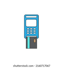 Payment elements with flat icon Free Vector