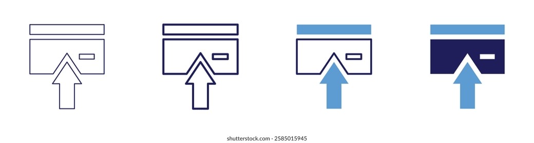 Payment fraud analysis icon in 4 different styles. Thin Line, Line, Bold Line, Duotone. Duotone style. Editable stroke.