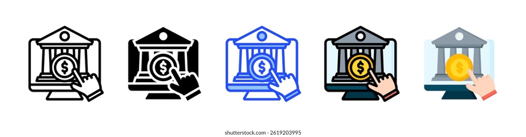 Payment Gateway Icon Collection With Multiple Styles