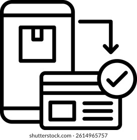 Payment Gateway Icon Line Vector Illustration