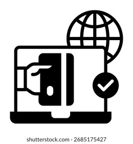 Payment Gateway Icon Mixed Vector Illustration