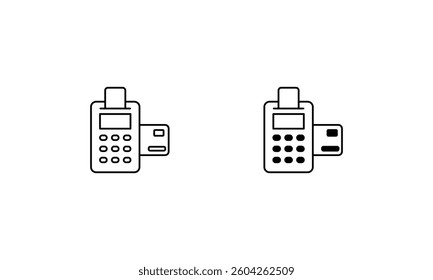 Payment Gateway icon set line and glyph vector illustration