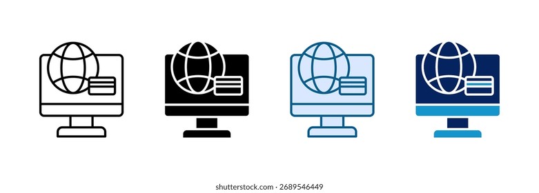 Payment Gateway Icon Set Multiple Style Collection