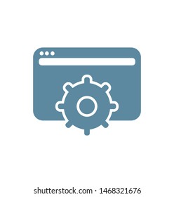 Payment gear icon, payment icon