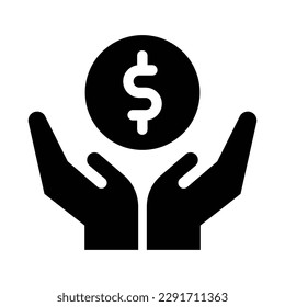 payment glyph icon illustration vector graphic